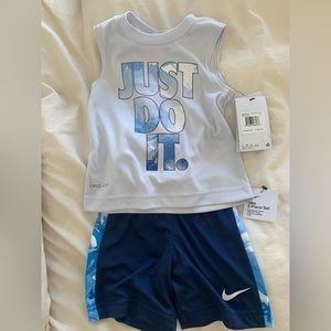 NWT Nike Boys 2 piece shorts and tank set 2T